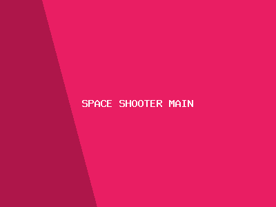 space shooter main