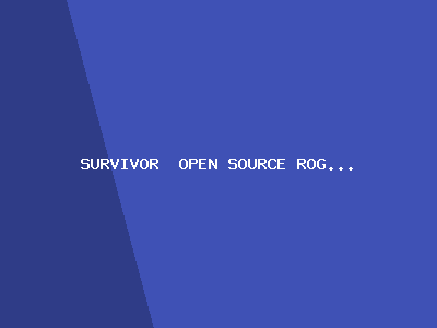 Survivor — Open Source Roguelite
